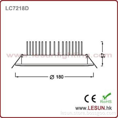 Easy to instal 12*1W recessed led ceiling lamps for hotel LC7212N